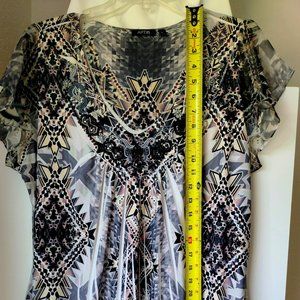 XL Apt 9  Southwestern Print Top